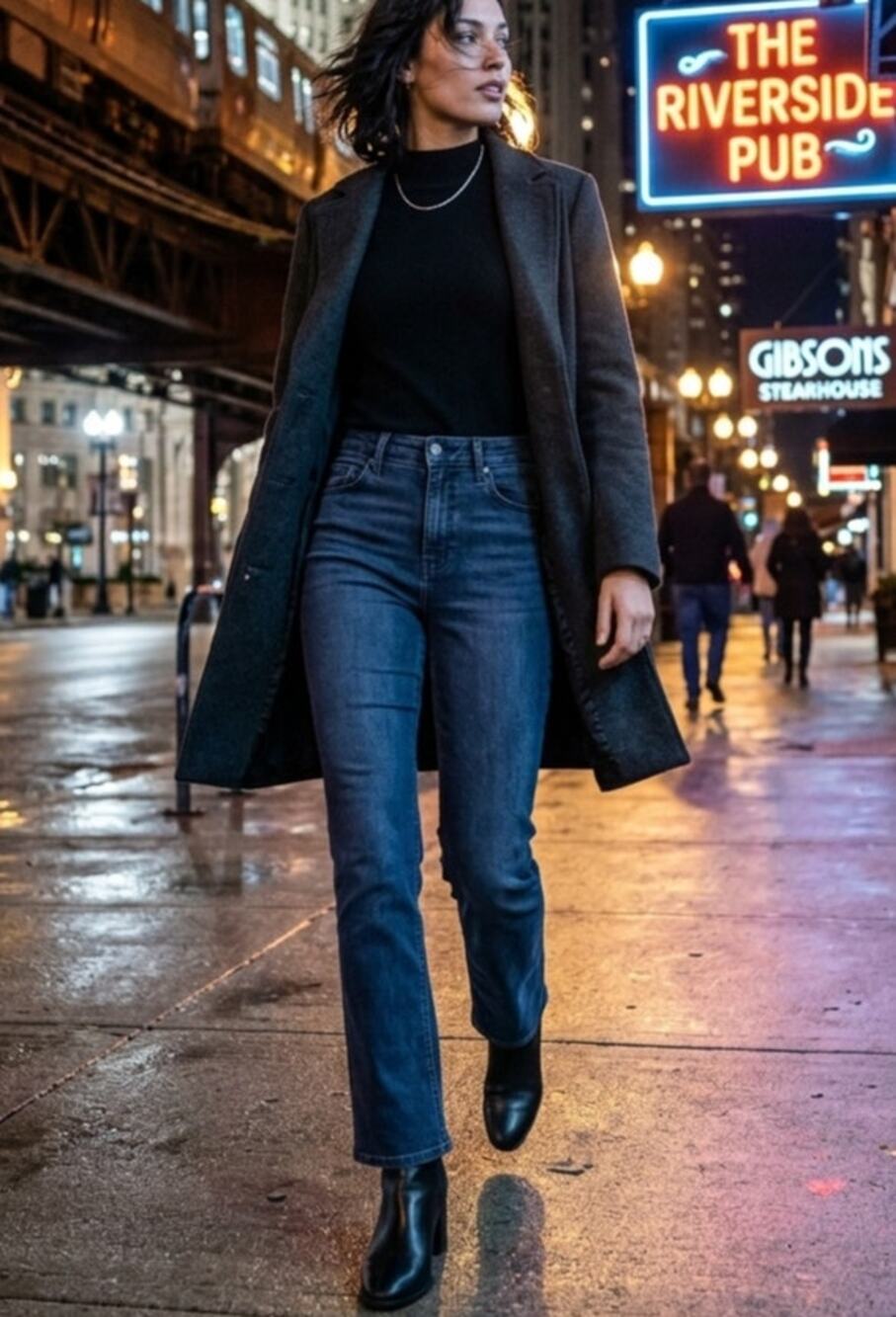 Rails Sunset Crop Slim Flare Jeans - Black Wash - Size 27 - EUC